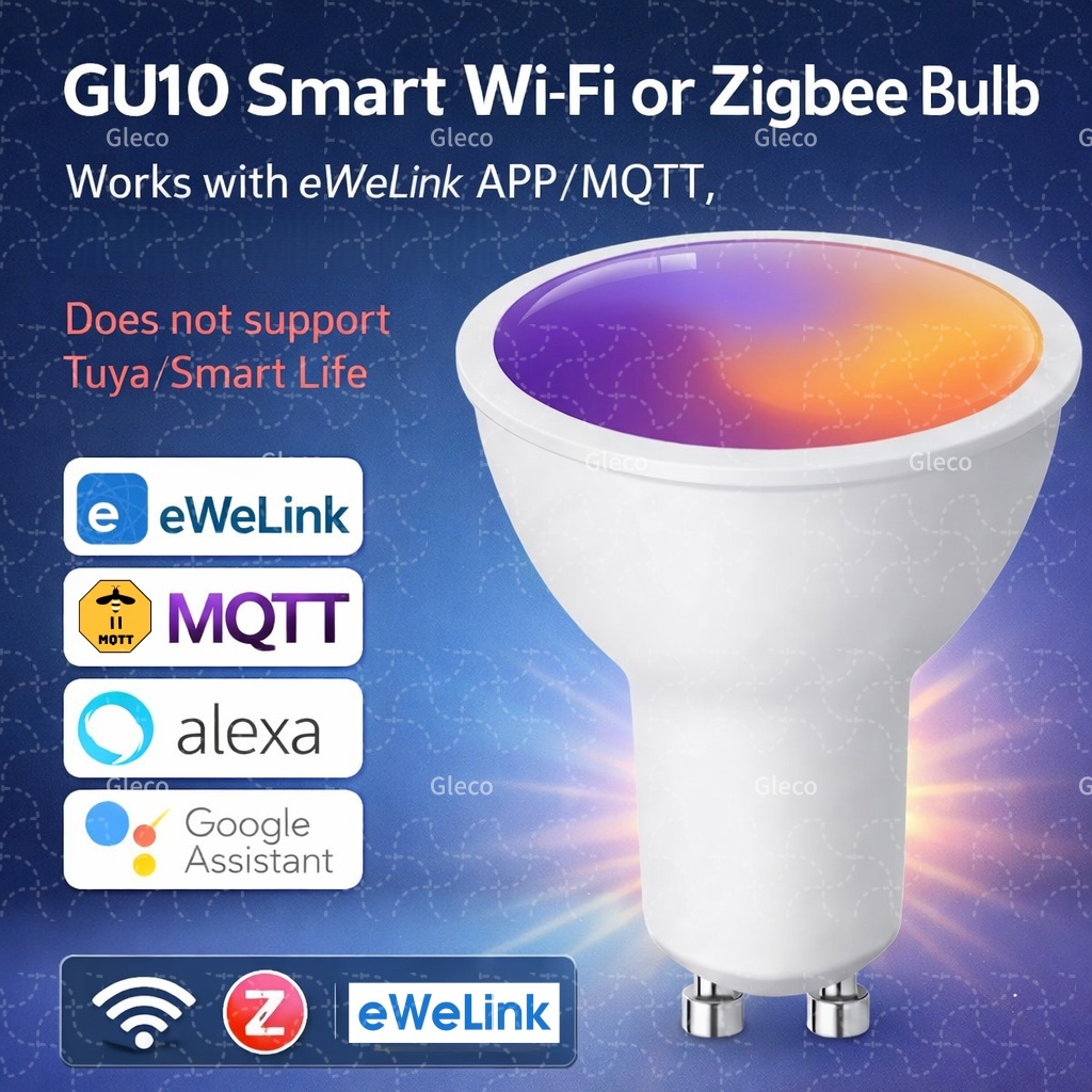 Smart Home Bridge - Ewelink GU10 Zigbee LED Bulbs Wifi