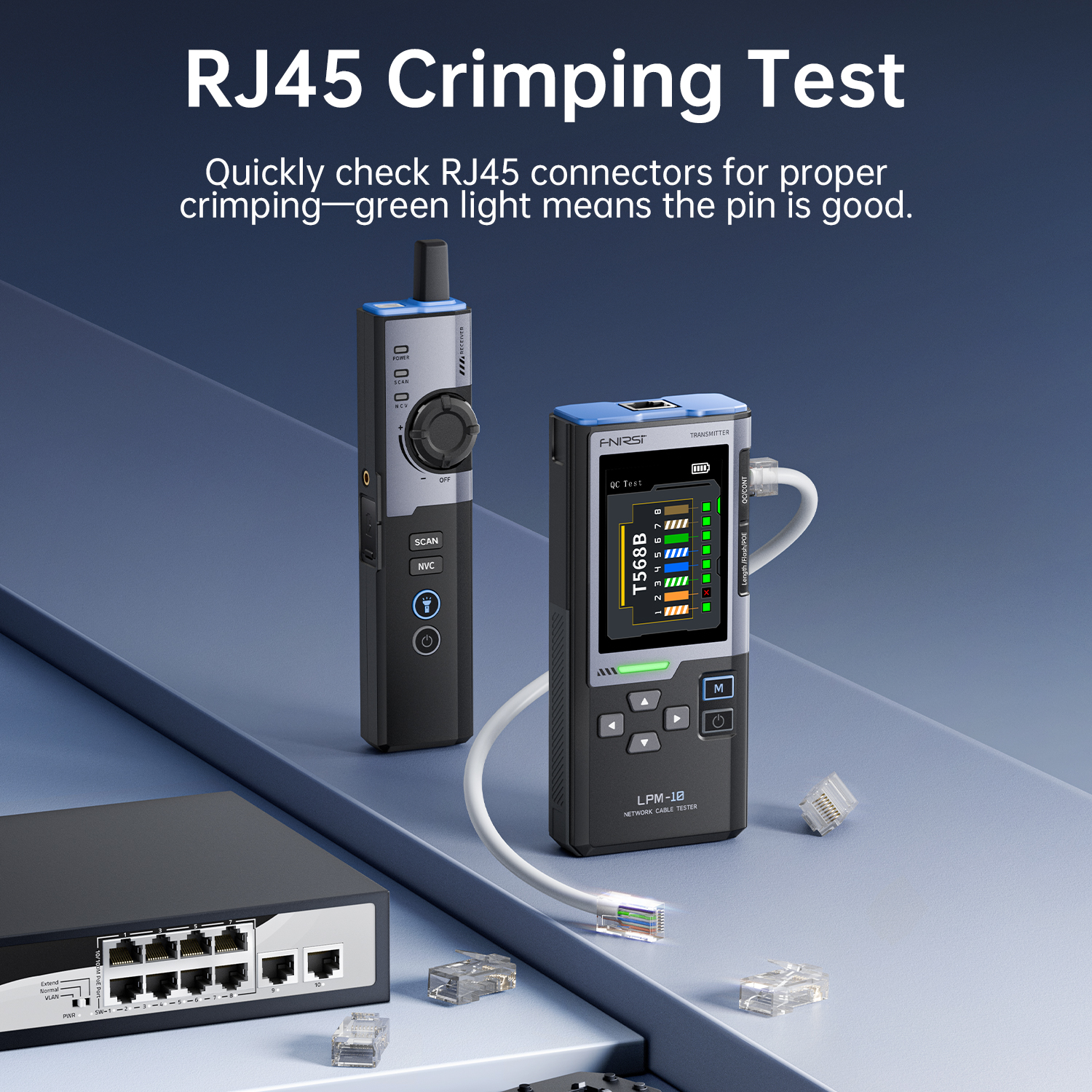 Smart Home Automation - FNIRSI LPM-10A Smart Cable Locator RJ45