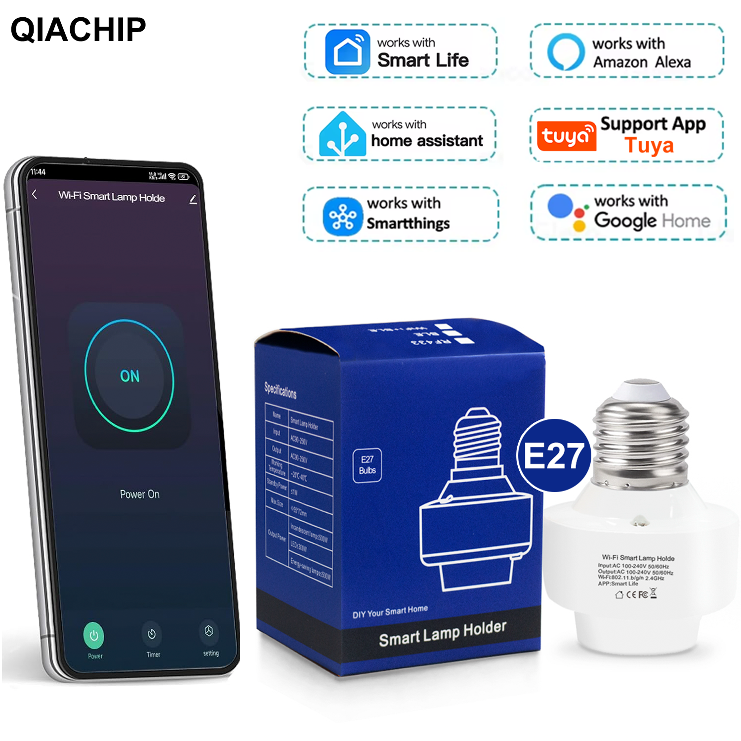 Tuya Smart Switch - Tuya Smart E27 Socket Switch APP