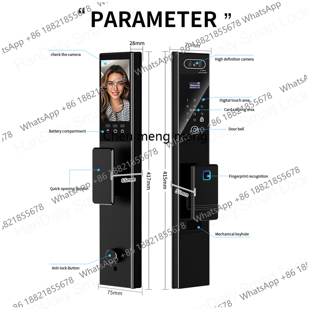 Handaily Fingerprint Video Int - Smart Home Video Doorbell Installation のレビューと価格