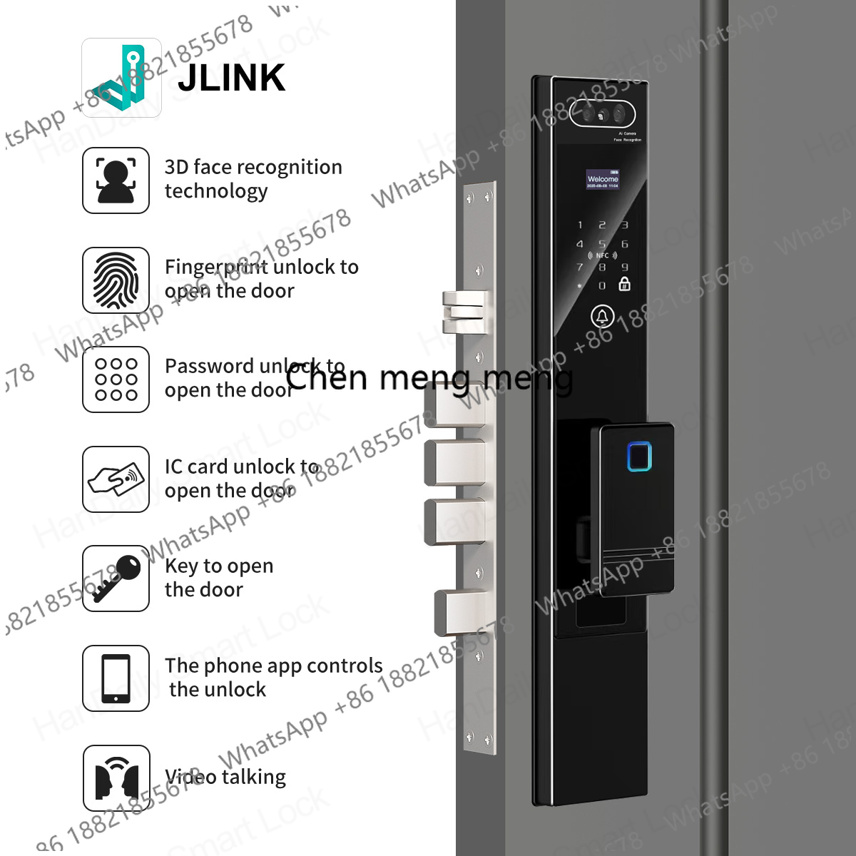 Handaily Fingerprint Video Int - Smart Home Video Doorbell Installation のレビューと価格