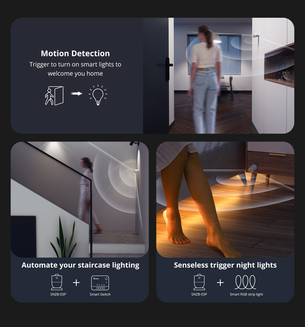 SONOFF SNZB-03P Zigbee Motion  - Smart Home Bridge のレビューと価格