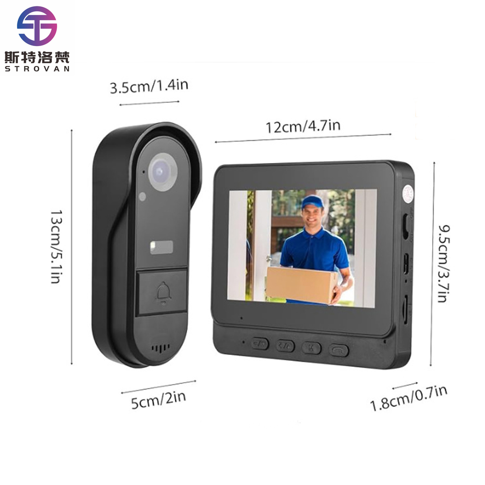4.3-Inch Smart Doorbell  Syste - Smart Home Video Doorbell Installation のレビューと価格