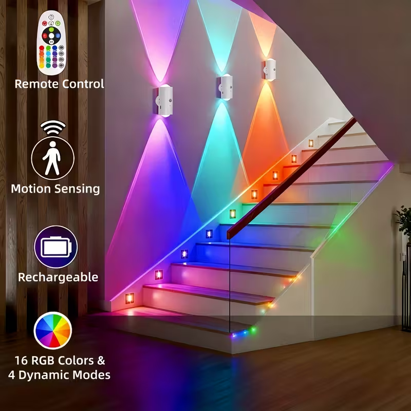RGB Smart Motion Sensor Spotli - Motion Sensor Light のレビューと価格