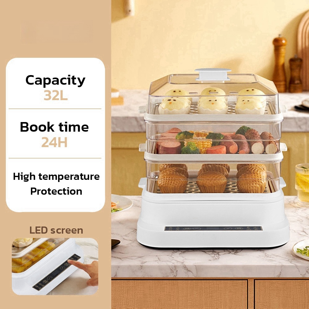 32L Smart Electric Steamer - 3 - Smart Home Kitchen のレビューと価格