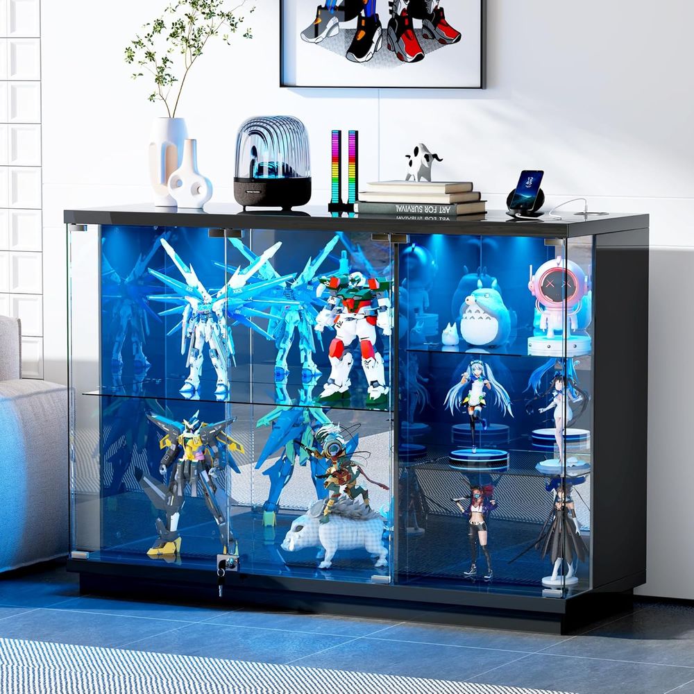 Glass Display Cabinet with Loc - Motion Sensor Light のレビューと価格