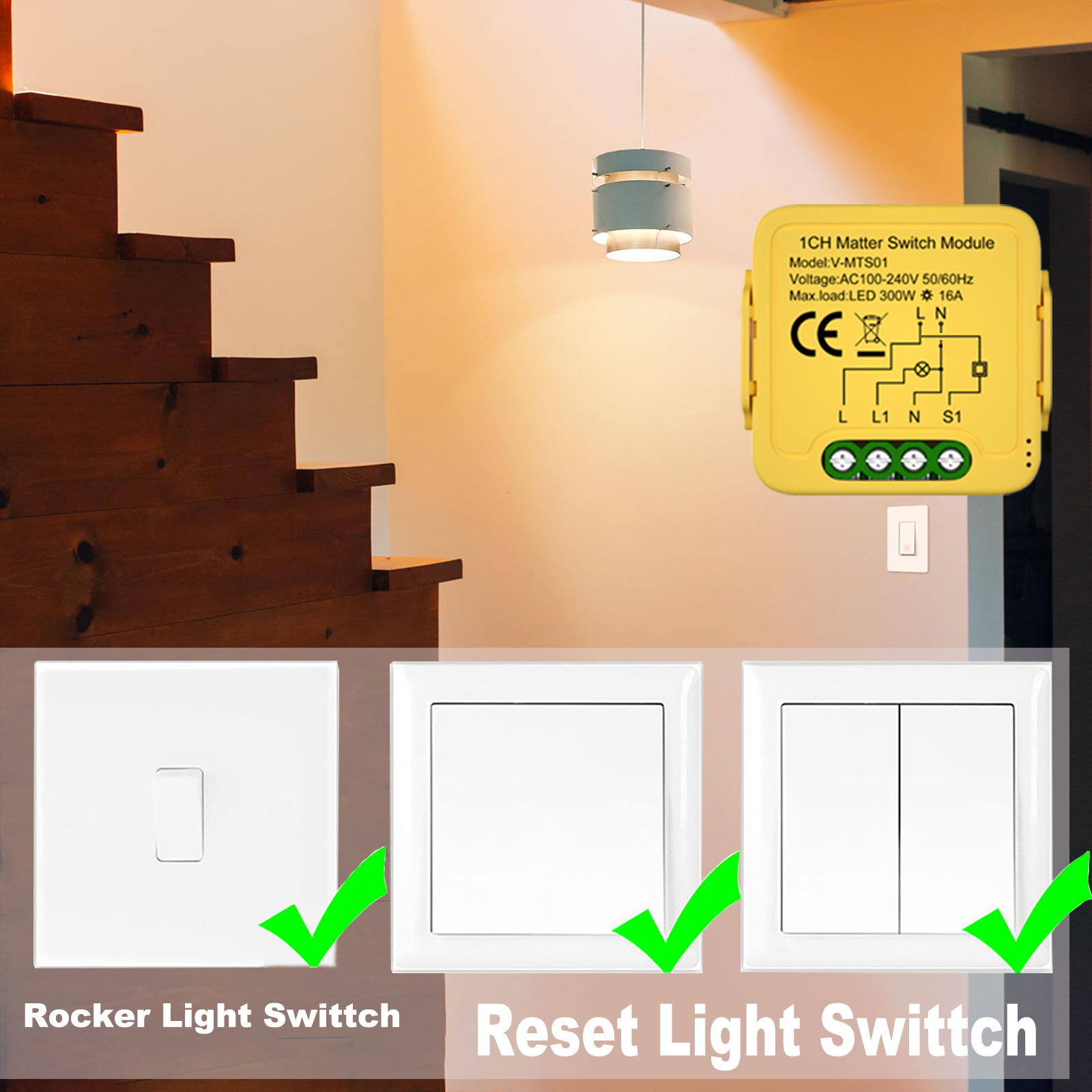 Matter Smart Switch Module WIF - Smart Home Automation のレビューと価格