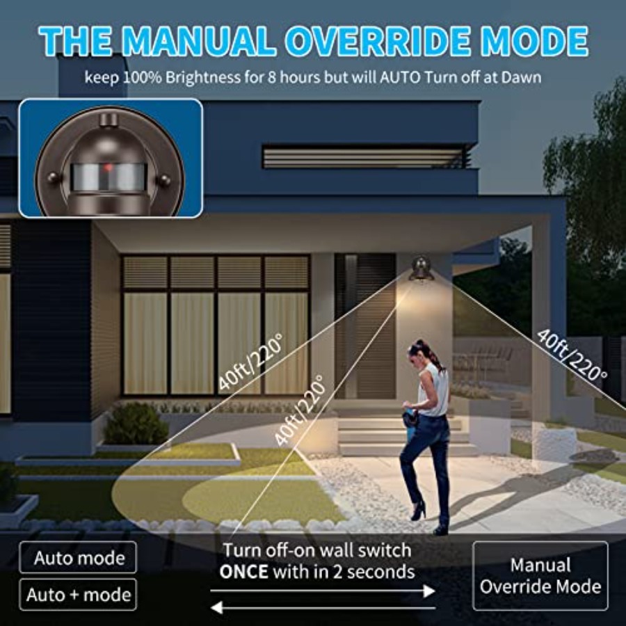 2 Pack Motion Sensor Outdoor L - Motion Sensor Light のレビューと価格