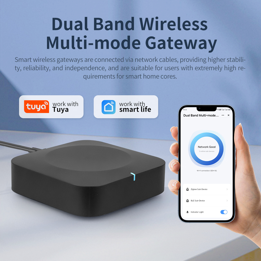 Tuya Dual-Band Gateway 2.4G/5G - Smart Home Wifi Hub のレビューと価格