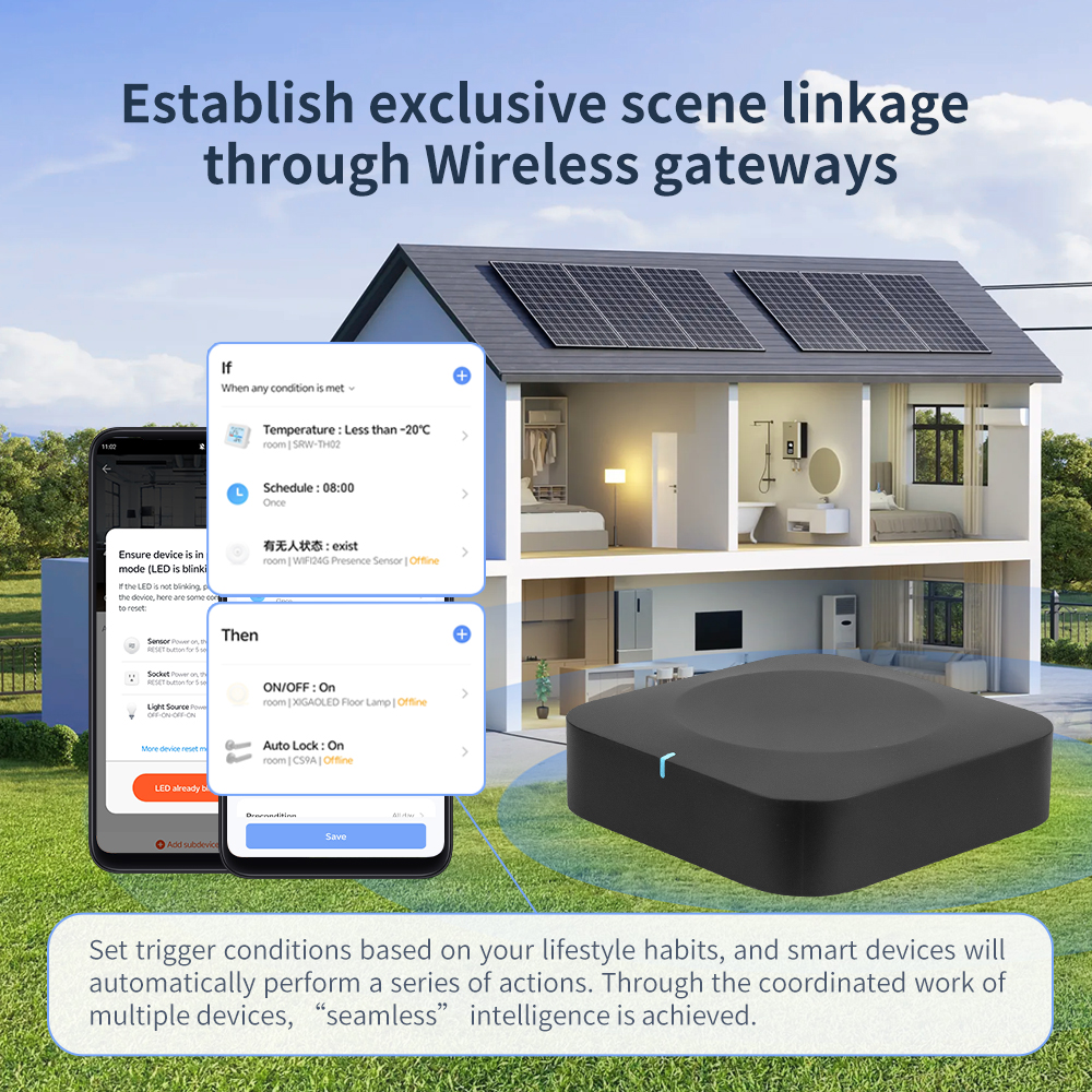 Tuya Dual-Band Gateway 2.4G/5G - Smart Home Wifi Hub のレビューと価格