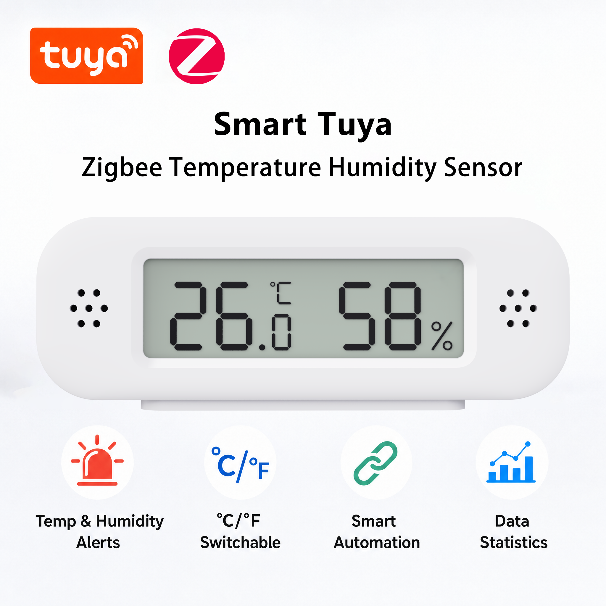 Tuya Zigbee 3.0 Mini Temperatu - Smart Home Yandex のレビューと価格