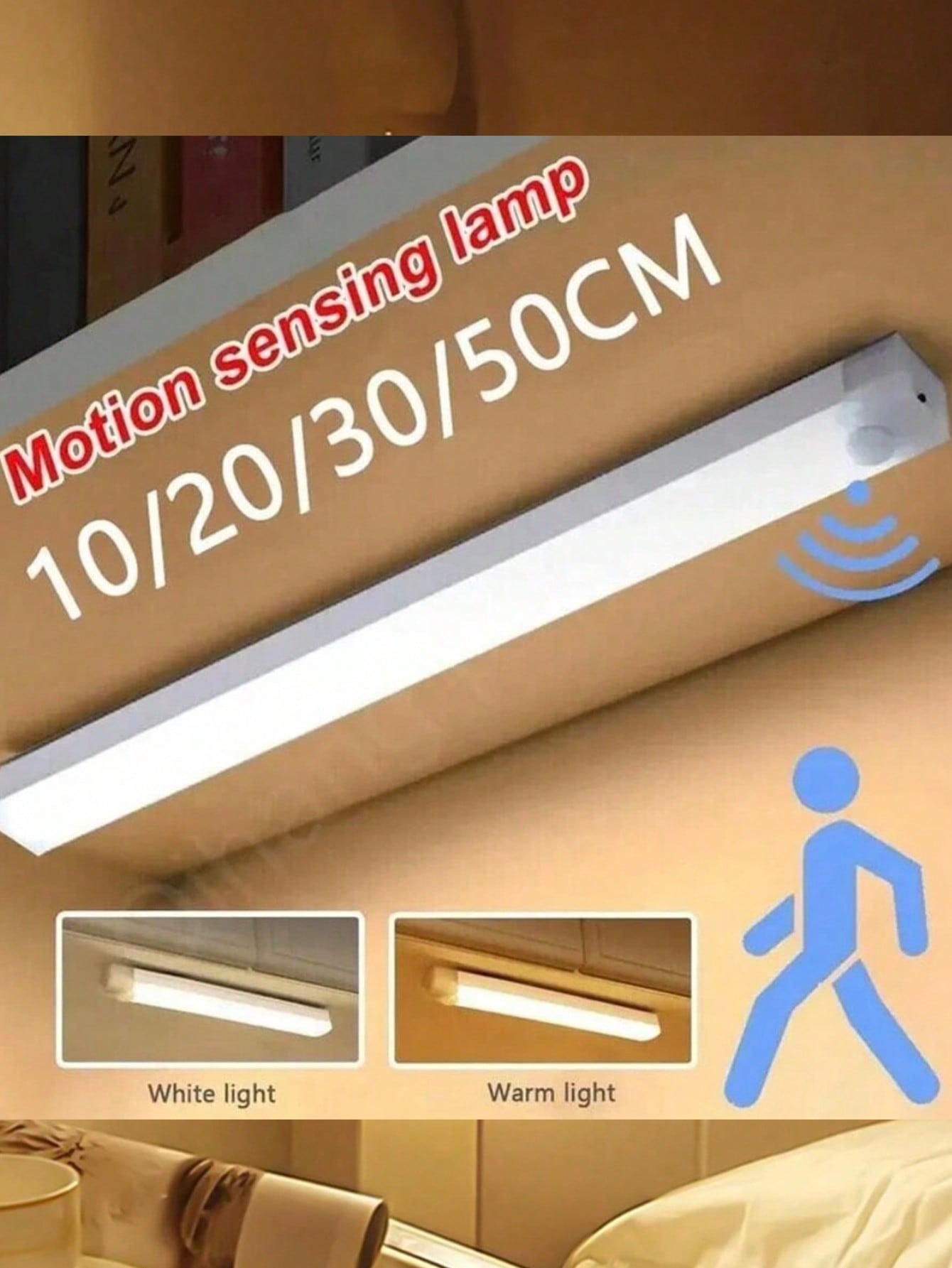 Rechargeable LED Magnetic Nigh - Motion Sensor Light のレビューと価格