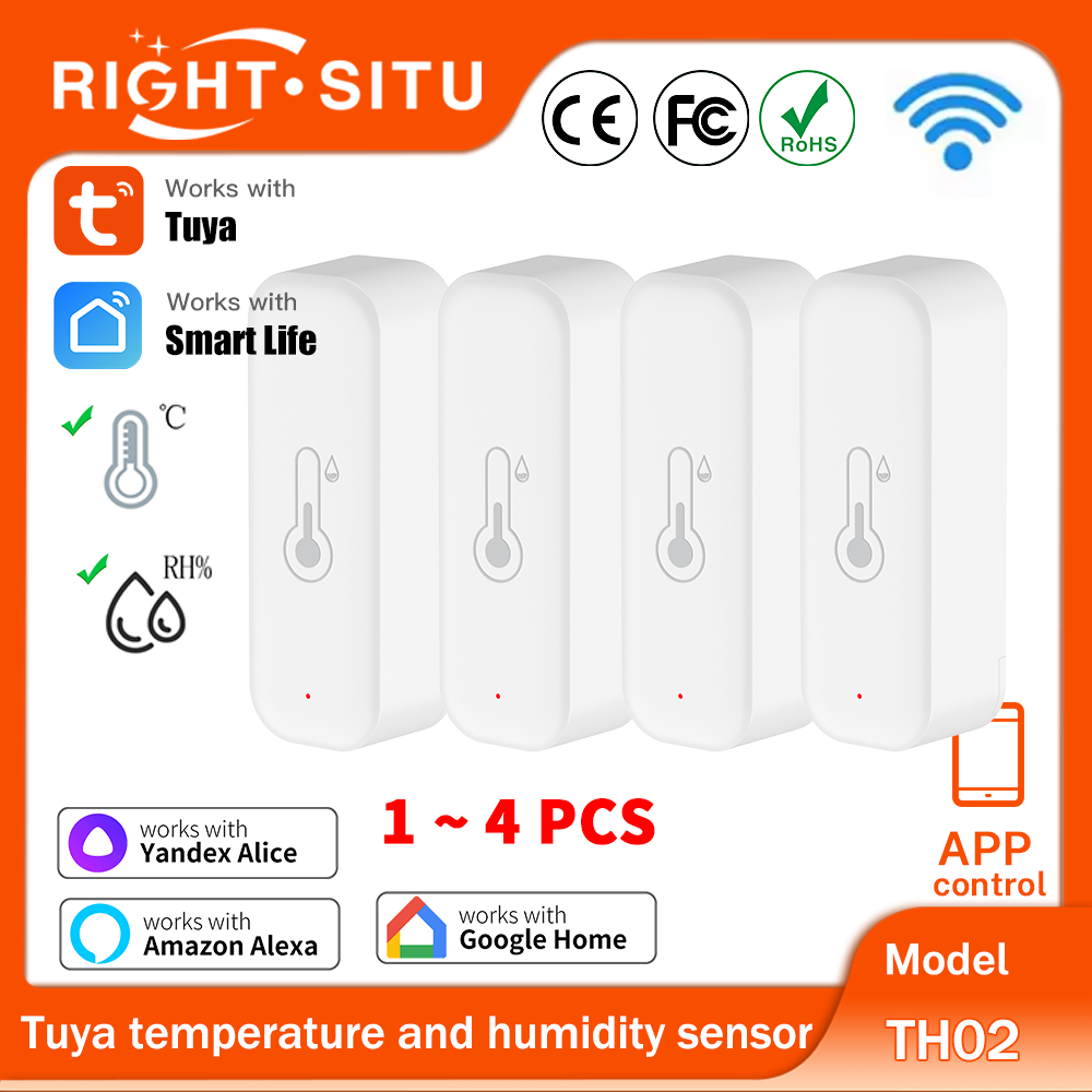 1~4pcs Tuya WiFi Temperature H - Smart Home Yandex のレビューと価格