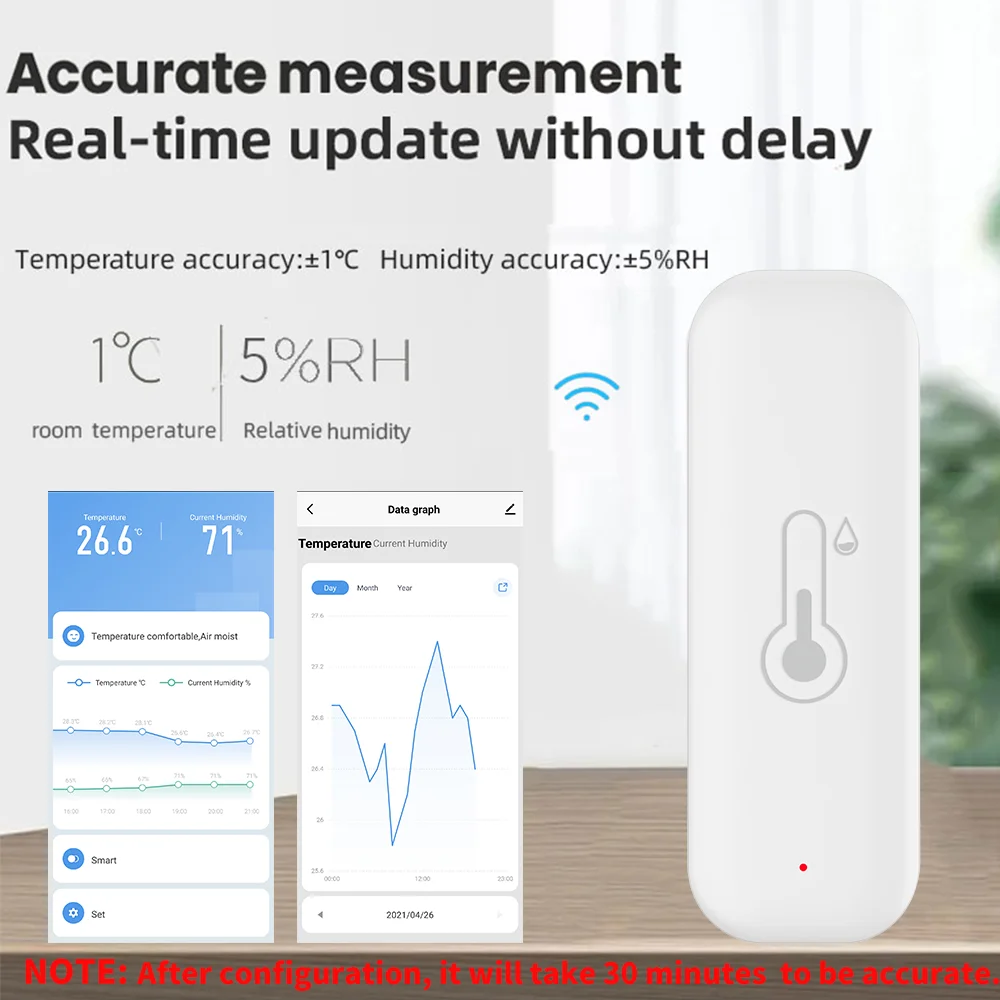 1~4pcs Tuya WiFi Temperature H - Smart Home Yandex のレビューと価格