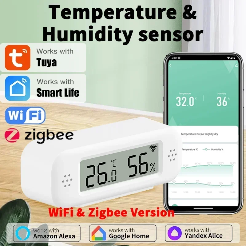 Tuya Zigbee WiFi Mini Temperat - Smart Home Yandex のレビューと価格