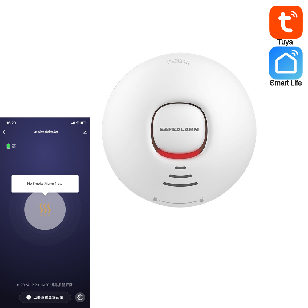 1Pcs Fire Alarm Smoke Detector - Smart Smoke Detector のレビューと価格