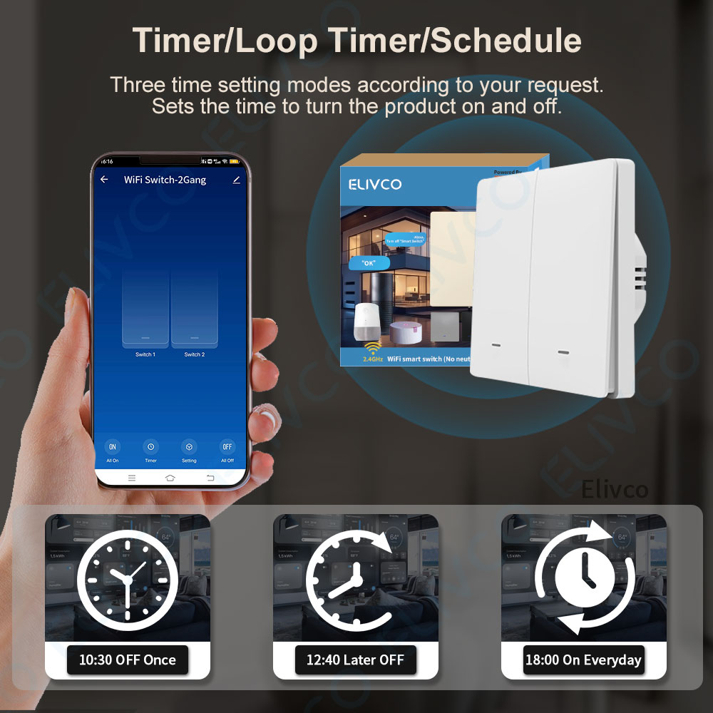 Tuya Wifi Smart Switch No Neut - Tuya Smart Switch のレビューと価格