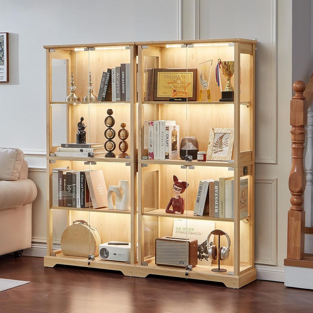 Dual Glass Door Display Cabine - Motion Sensor Light のレビューと価格
