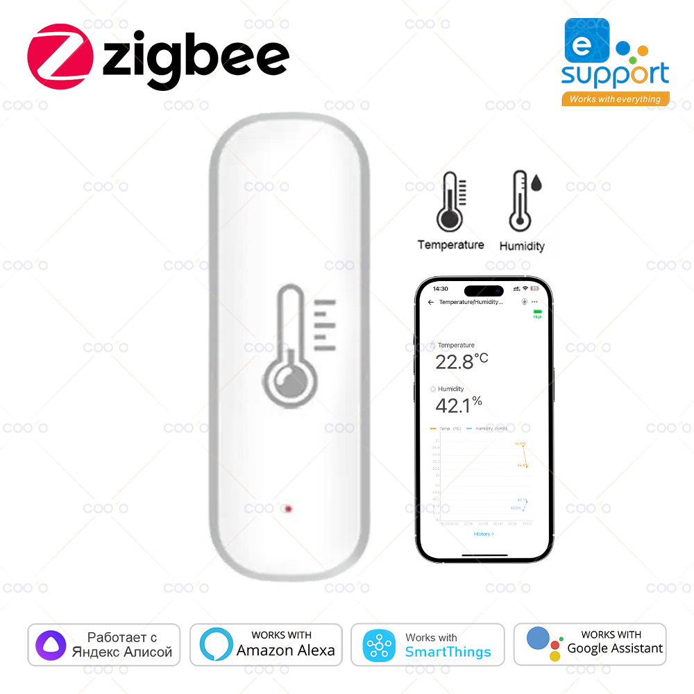 ZigBee eWeLink Smart Temperatu - Smart Home Yandex のレビューと価格