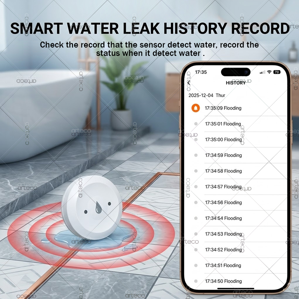 Zigbee Water Leak Sensor Flood - Smart Home Kitchen のレビューと価格