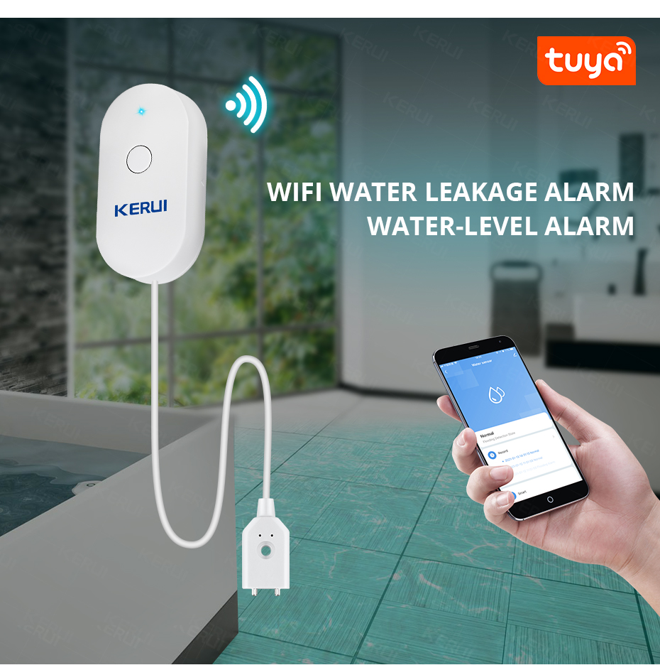 KERUI Smart  WiFi Water Sensor - Smart Home Kitchen のレビューと価格