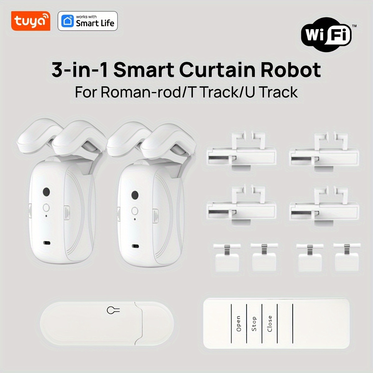 1/2PCS Tuya Smart WiFi Curtain - Smart Home Wifi Hub のレビューと価格
