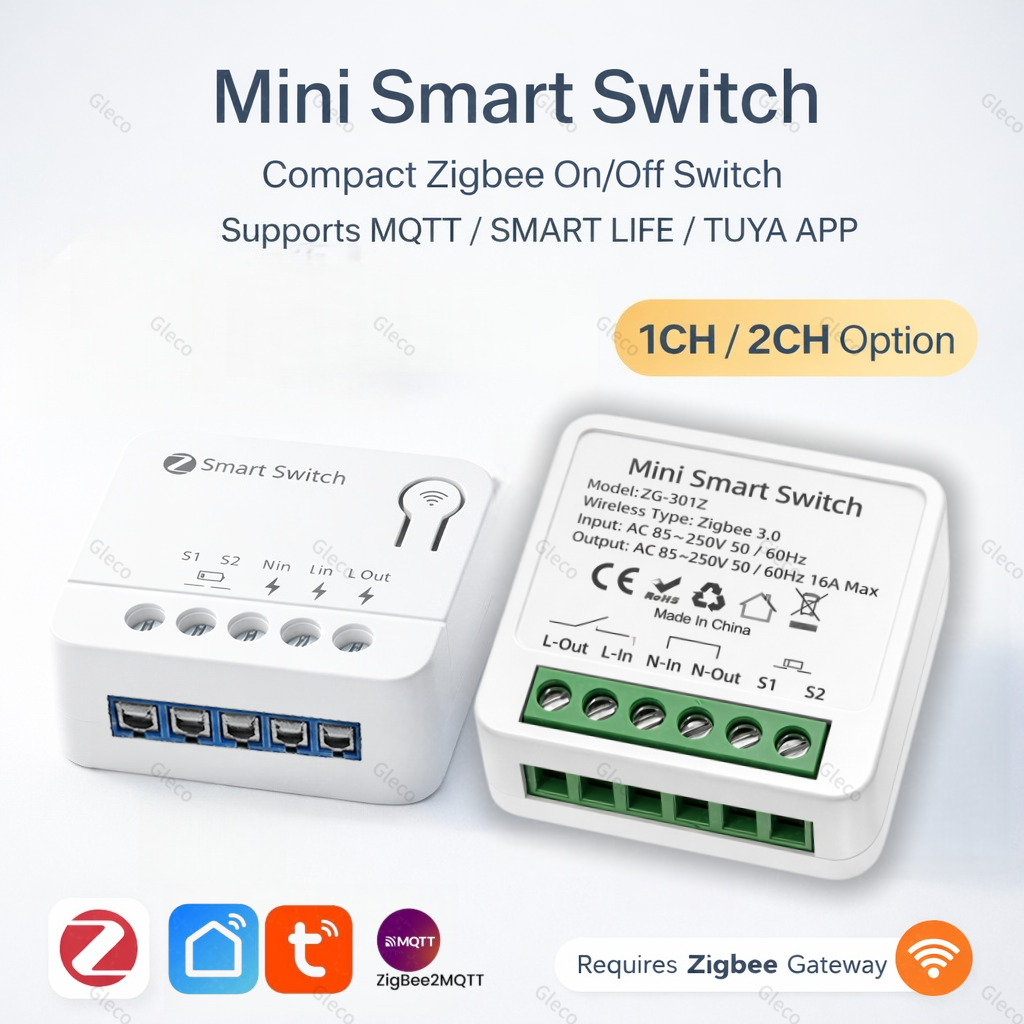 Zigbee TUYA 1/2Gang Mini Smart - Tuya Smart Switch のレビューと価格