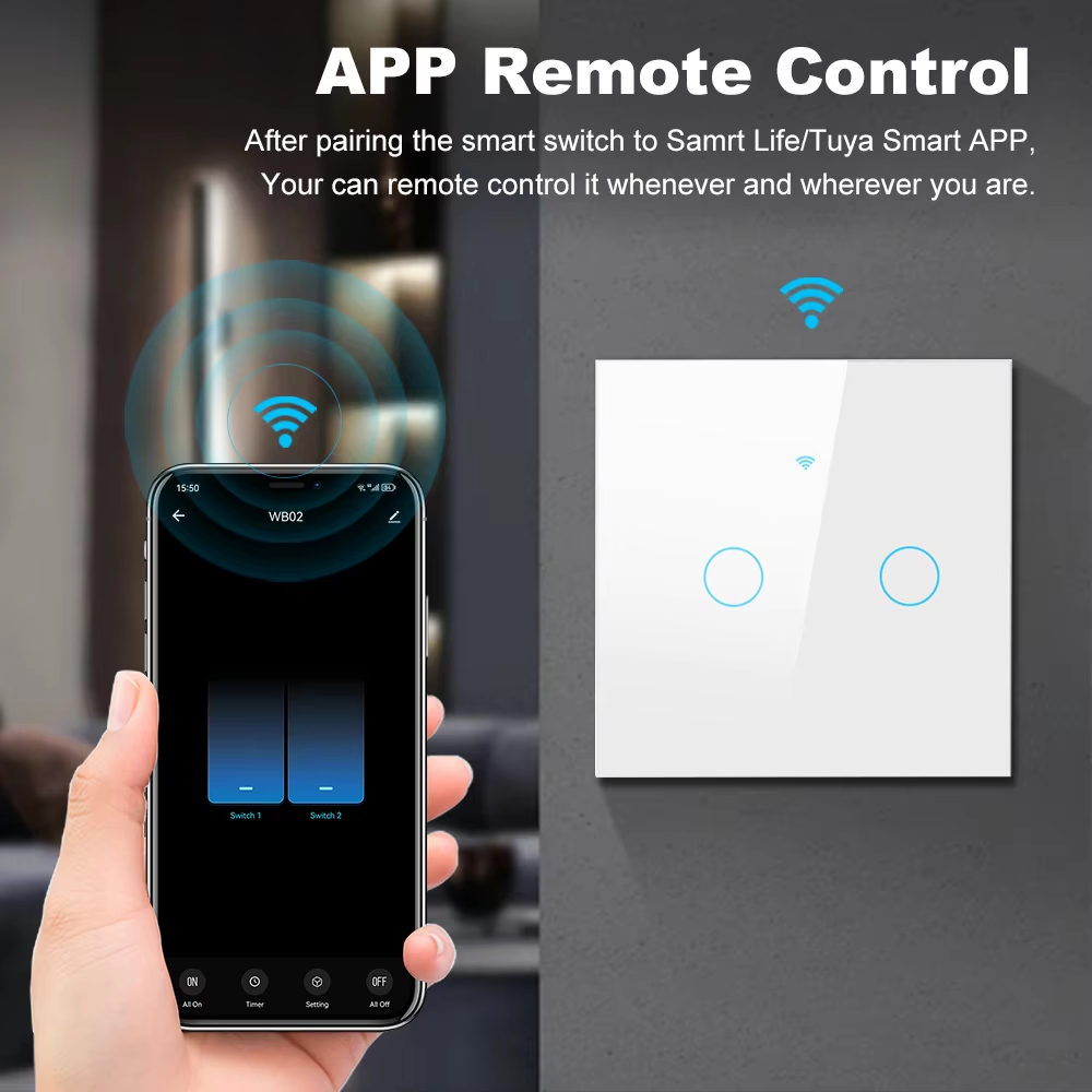1 2 3 4 Gang WiFi RF 433mhz To - Tuya Smart Switch のレビューと価格