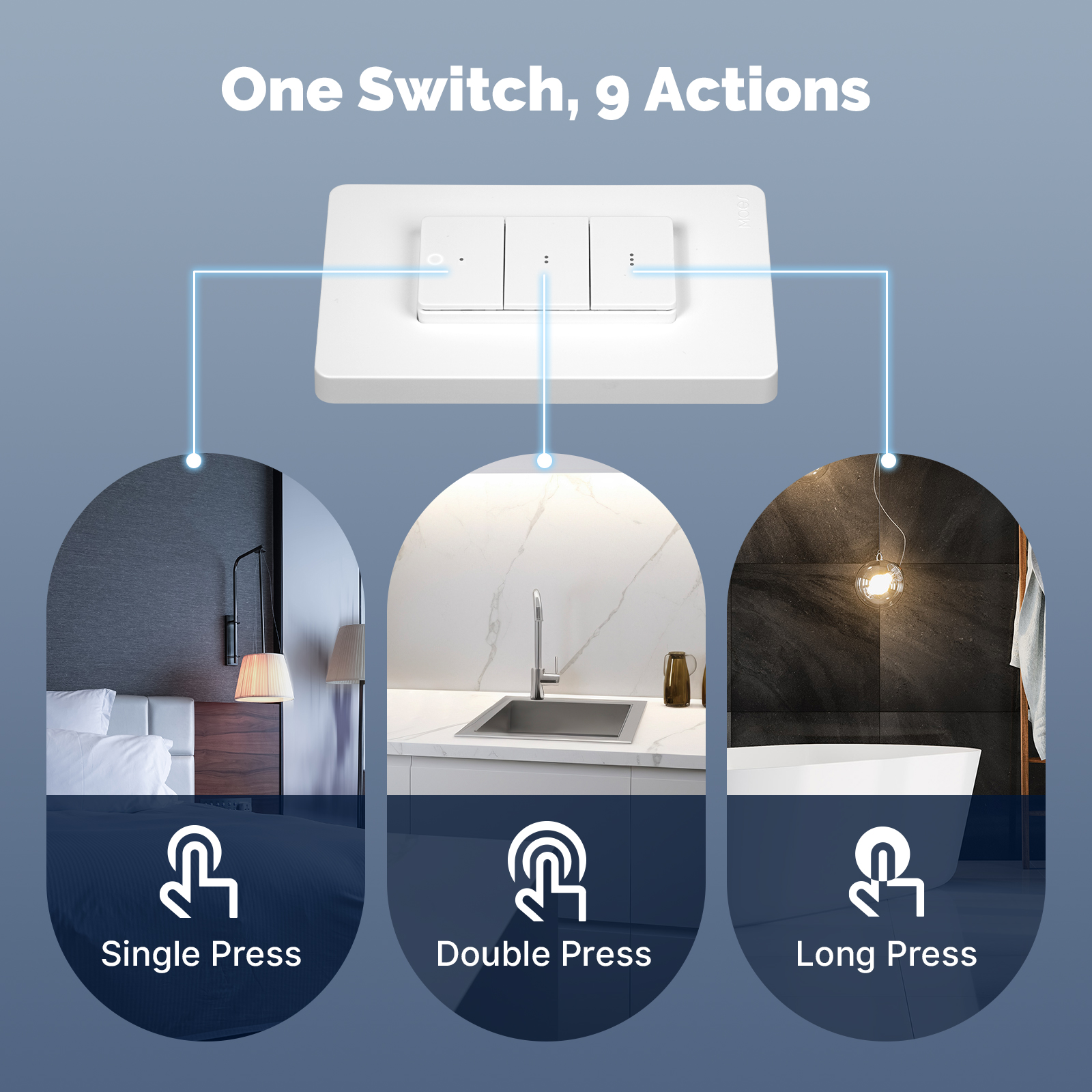 MOES Tuya Zigbee Smart Wireles - Tuya Smart Switch のレビューと価格