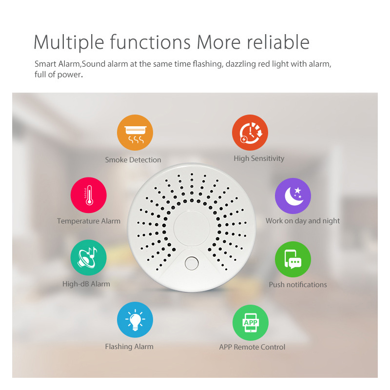 Tuya WiFi Smart Home Smoke Det - Smart Smoke Detector のレビューと価格