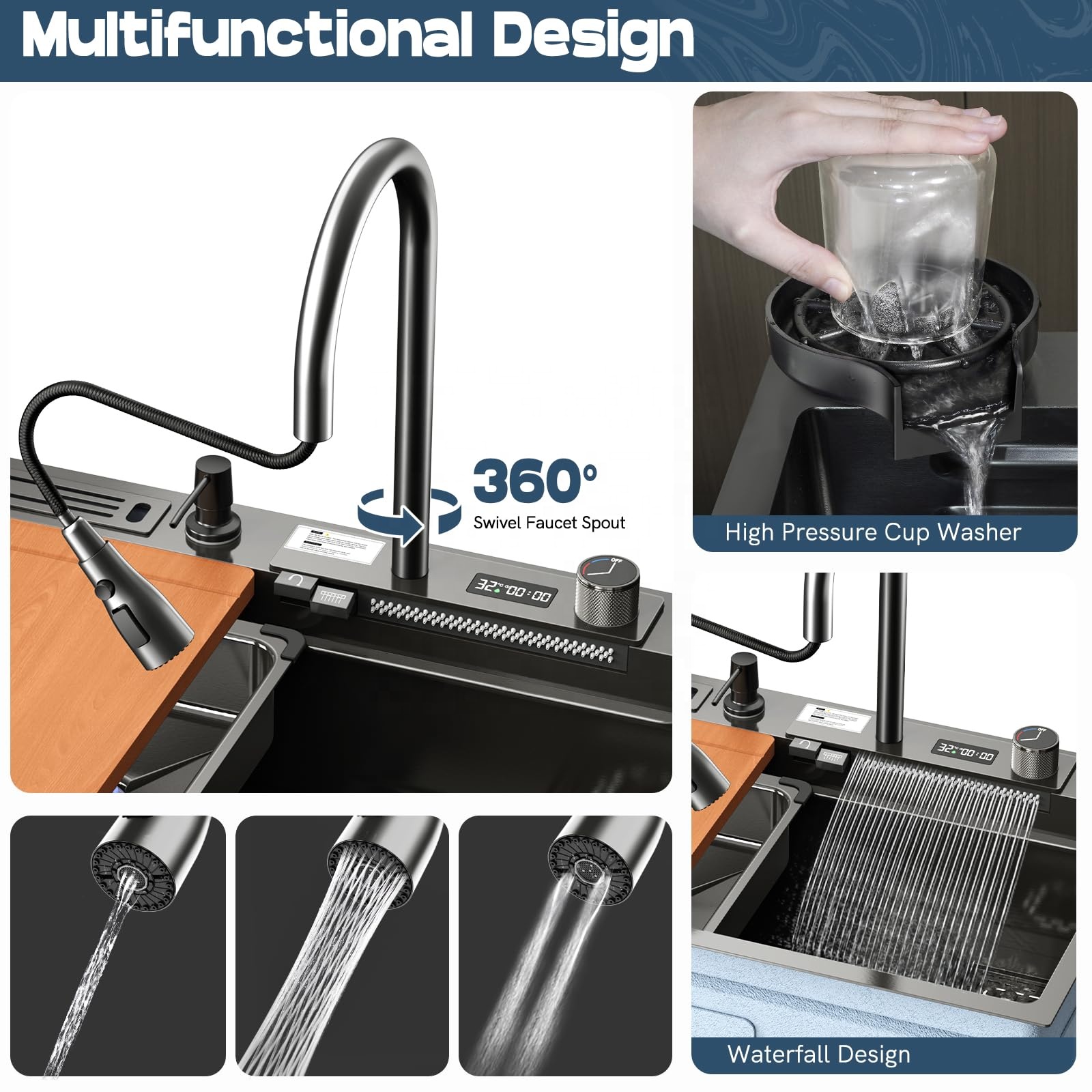 Modern Smart Stainless Steel N - Smart Home Kitchen のレビューと価格