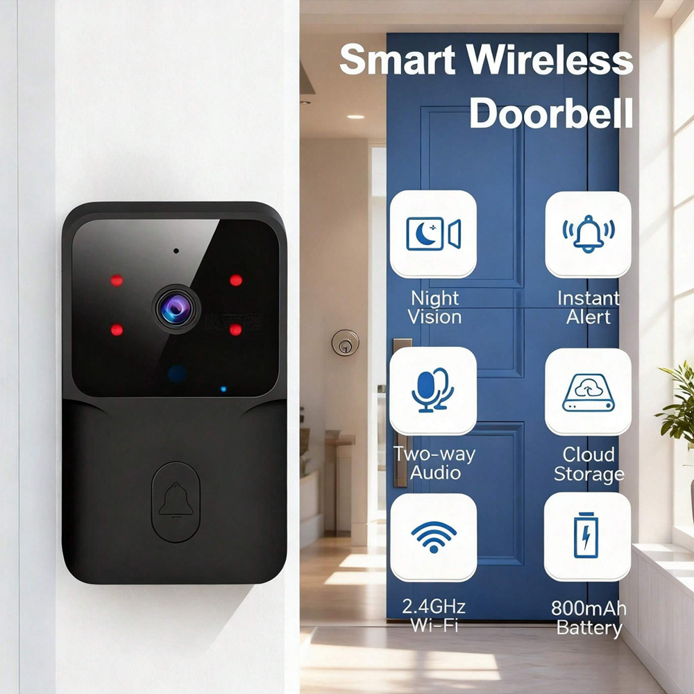 Smart WiFi Wireless doorbell I - Smart Home Video Doorbell Installation のレビューと価格
