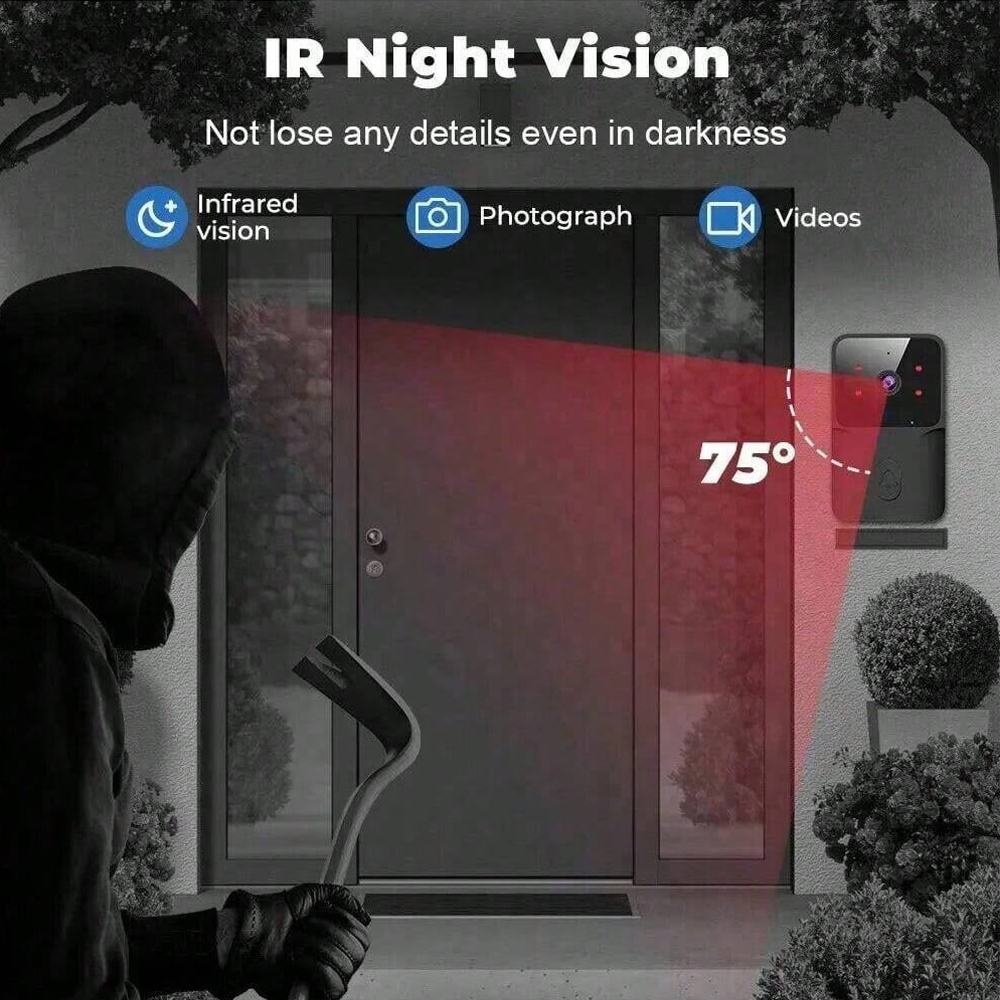 Smart WiFi Wireless doorbell I - Smart Home Video Doorbell Installation のレビューと価格