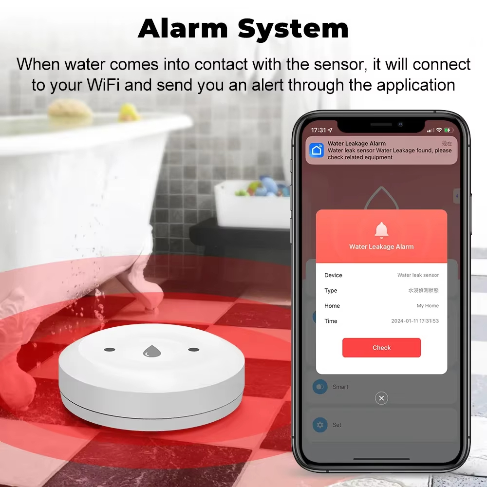 Tuya ZigBee 3.0 Water Leak Det - Smart Home Kitchen のレビューと価格
