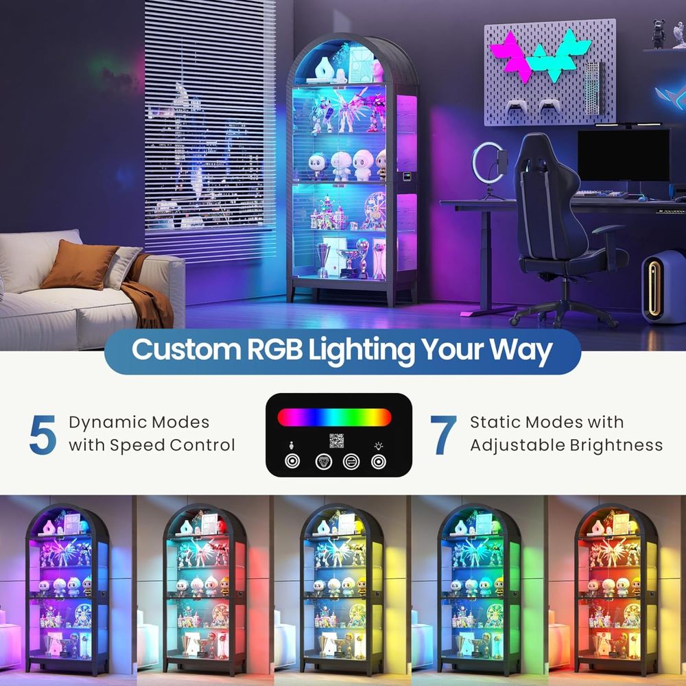 68.9 Arched 5-Tier Display Cab - Motion Sensor Light のレビューと価格