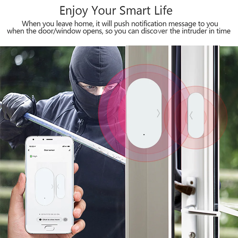 Zigbee3.0 Tuya Door Window Sen - Smart Home Yandex のレビューと価格