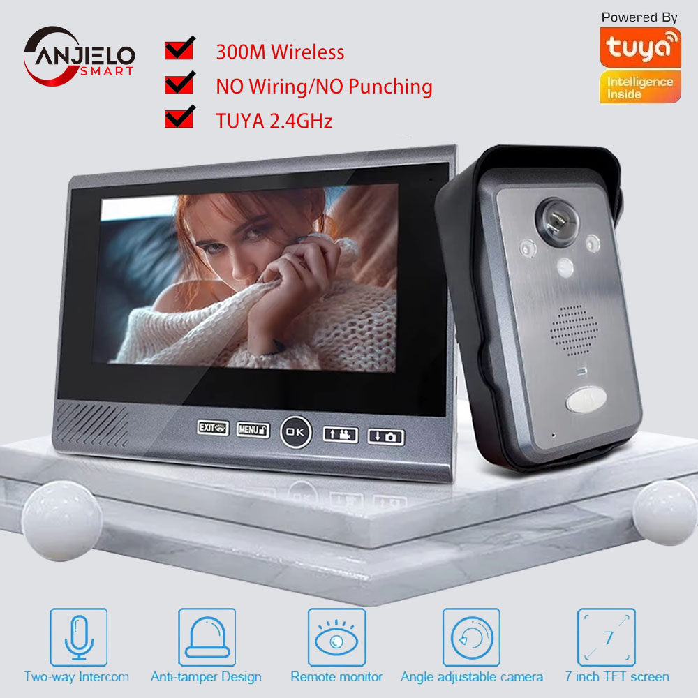 ANJIELO Tuya Smart 1080P Video - Smart Home Video Doorbell Installation のレビューと価格