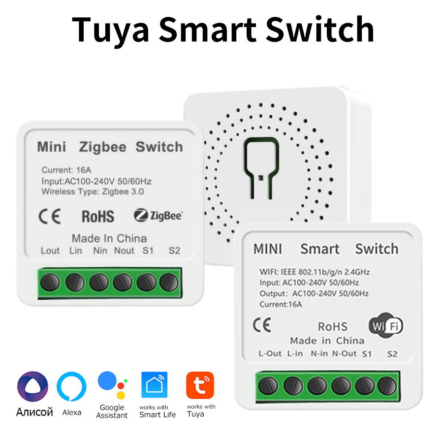 Mini Tuya ZigBee WiFi Intellig - Tuya Smart Switch のレビューと価格