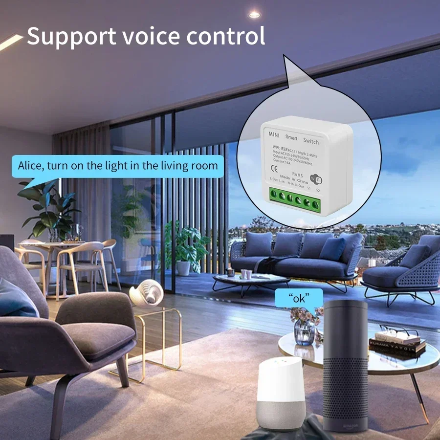 16A 20A Tuya Smart WiFi Switch - Tuya Smart Switch のレビューと価格