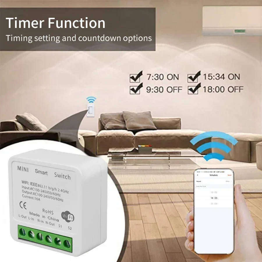 16A 20A Tuya Smart WiFi Switch - Tuya Smart Switch のレビューと価格
