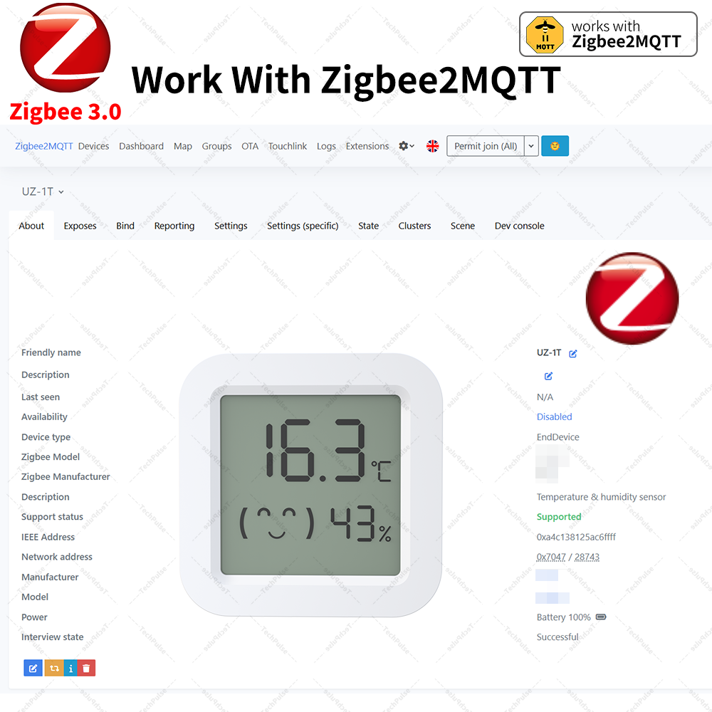 Zigbee 3.0 Sensor Temperature  - Smart Home Yandex のレビューと価格