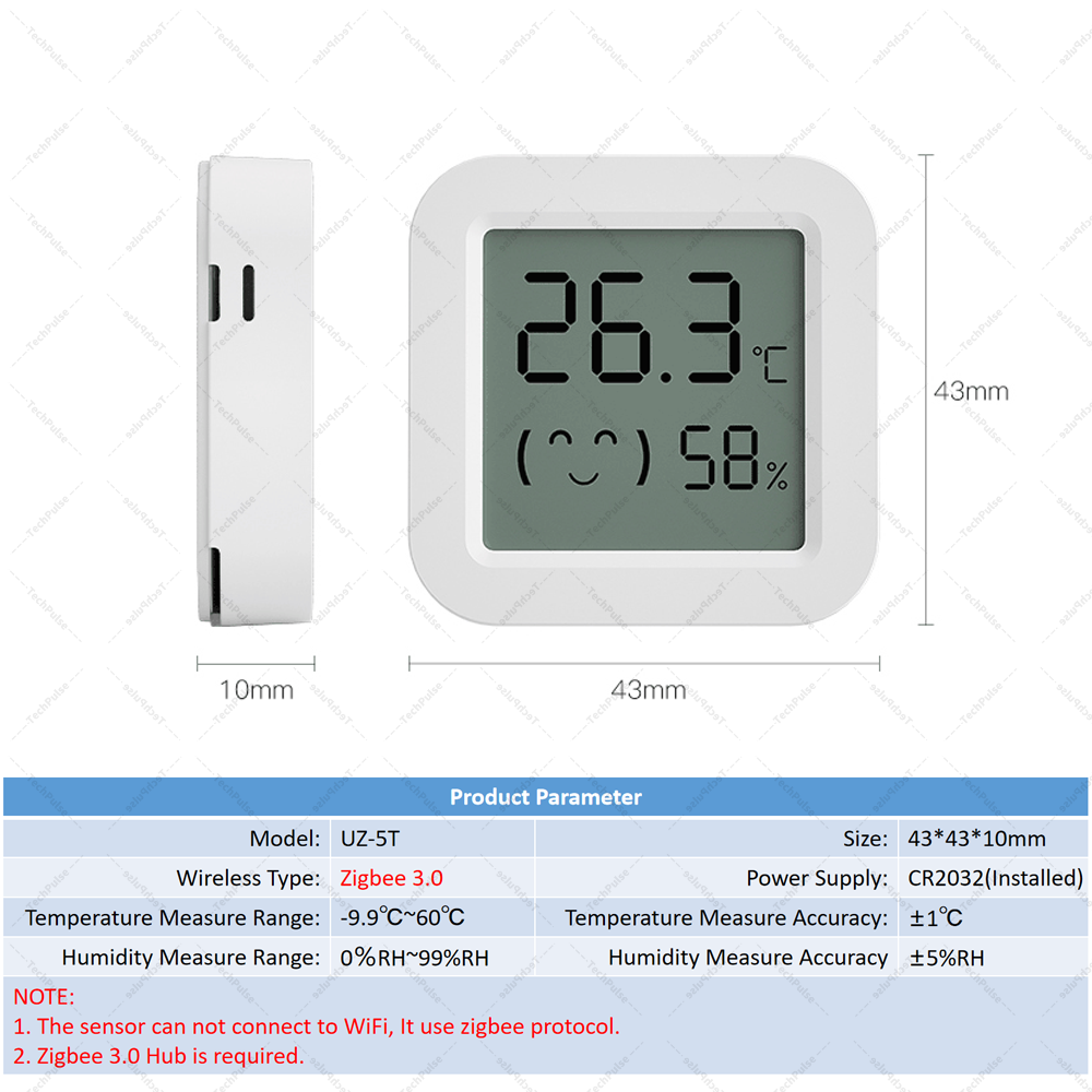 Zigbee 3.0 Sensor Temperature  - Smart Home Yandex のレビューと価格