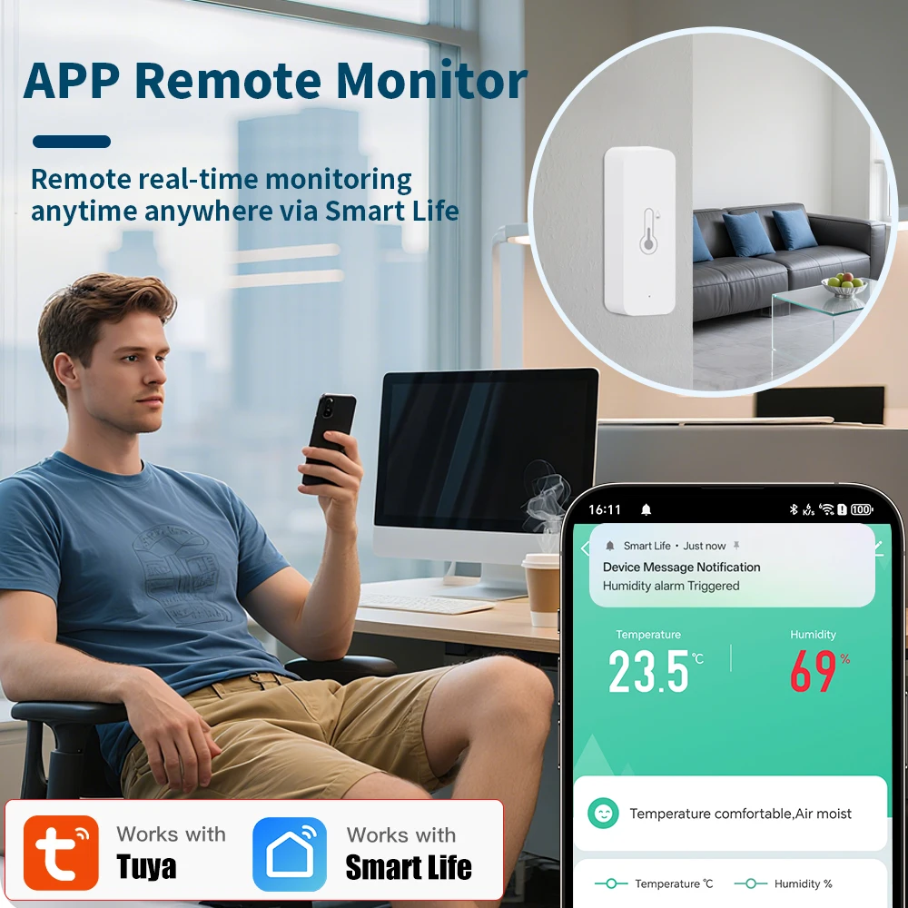 2PACK Tuya WiFi Temperature Hu - Smart Home Yandex のレビューと価格