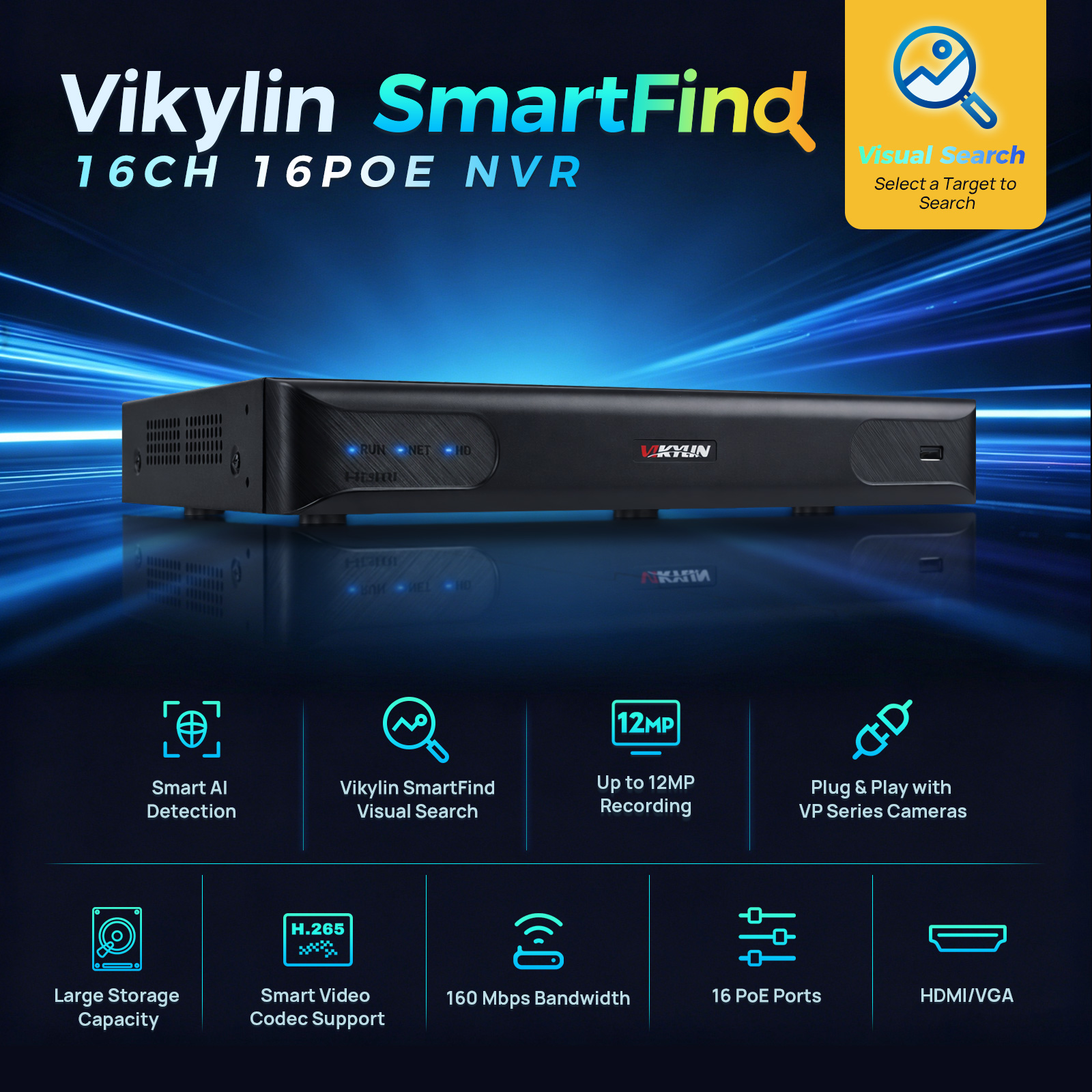 Vikylin 4K NVR UP to 12MP Home - Smart Home Environment Monitoring System のレビューと価格