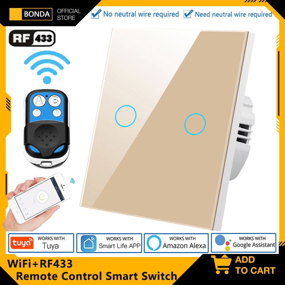 Tuya EU WiFi+RF433 Smart Remot - Tuya Smart Switch のレビューと価格