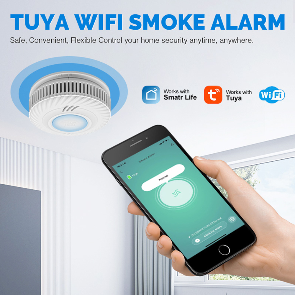 LELLKI WiFi Smoke Detector Lon - Smart Smoke Detector のレビューと価格