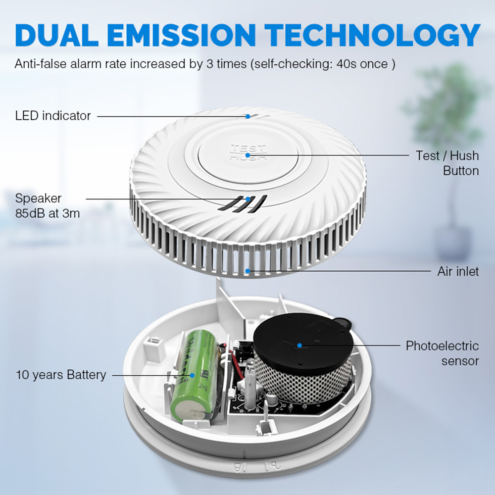 LELLKI WiFi Smoke Detector Lon - Smart Smoke Detector のレビューと価格