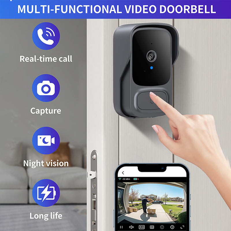 Tuay Wifi Doorbell Camera With - Smart Home Video Doorbell Installation のレビューと価格