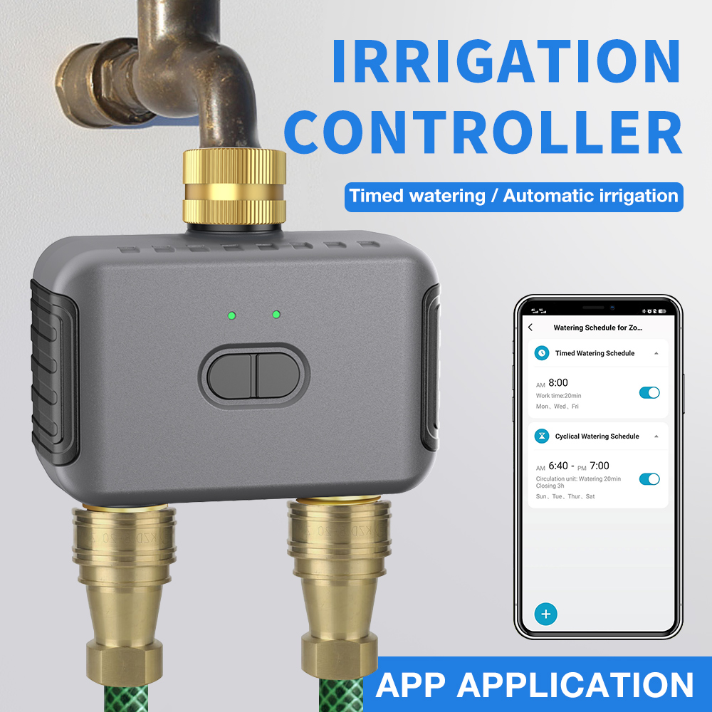 Tuya 2 Zone Watering Timer Gar - Smart Home Automation のレビューと価格